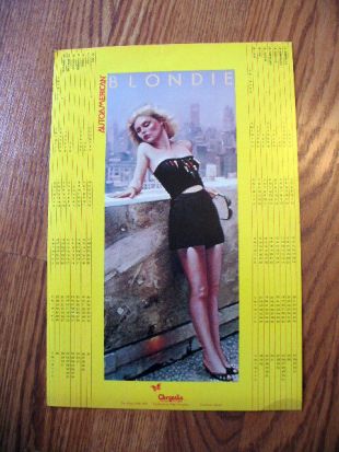 Blondie promo calendar 1981