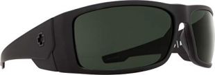 Spy Optic Konvoy Polarized Wrap Sunglasses, 66 mm (Matte Black)