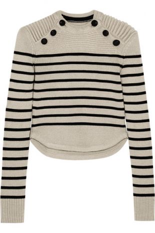 Isabel Marant   Hatfield striped merino wool blend sweater