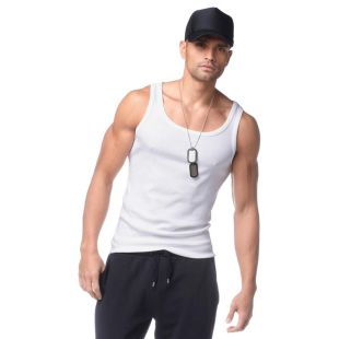 Lot de 2 débardeurs coton homme John Devin - Blanc