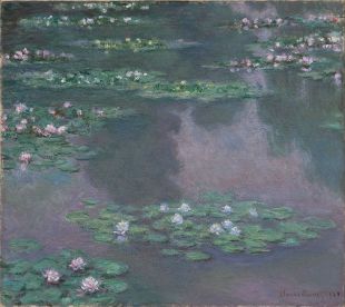 The picture of The water Lilies of Claude Monet in the collection of Rose  DeWitt-Bukater (Kate Winslet) in Titanic | Spotern