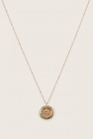 Collier en laiton doré à l'or 24 carats
