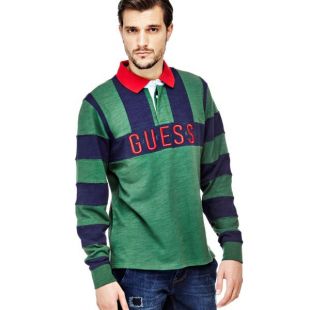 POLO MOTIF RAYÉ on Guess.eu
