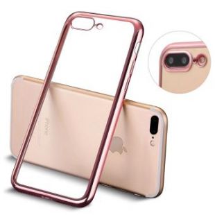 Giscom® iPhone 6 PLUS/6S Plu Étui Coque Clair Ultra-Mince Silicone Gel Housse Coque de protection TPU Case pour iPhone 6 PLUS/6S Plu 4.7"" Rose