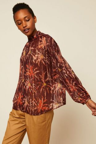 Chemisier Léger Maison Scotch Imprimé Photo - Taille 3 - Occasion Très Bon état