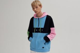 Lazy Oaf Colour Panel Hoodie