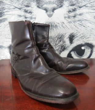 60s / 70s Men's Leather Boots by Coburne Square / 8.5