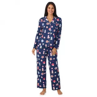 Short Sleeve Notch Pajama Set
