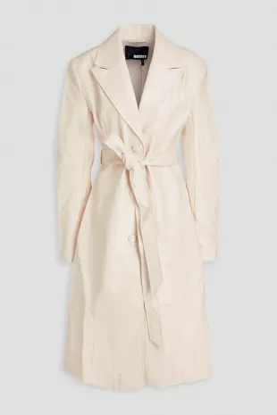 Belted Faux Leather Cat