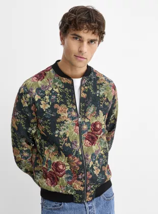 Tapestry Style Bomber Jacket