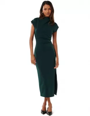 Samantha Bodycon Midi Dress in Green