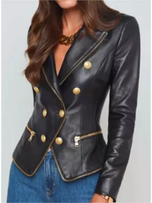 Industry Season 4 Marisa Abela Black Leather Blazer