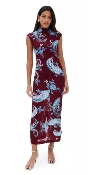 Long Dress in Merlot