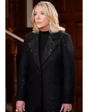 The Young And The Restless 2026 Nikki Newman Black Sequin Coat