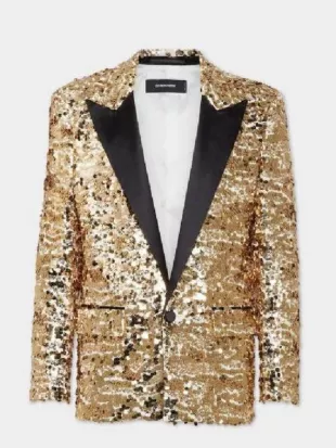 Emily In Paris S5 Samuel Arnold Golden Sequin Blazer
