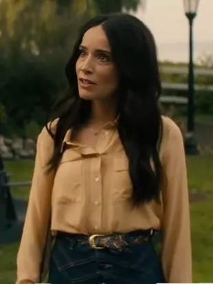 Best Medicine S01 Louisa Gavin Silk Beige Blouse