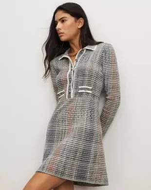 Lauper Knit Mini Dress Dark Hunter Green Multi