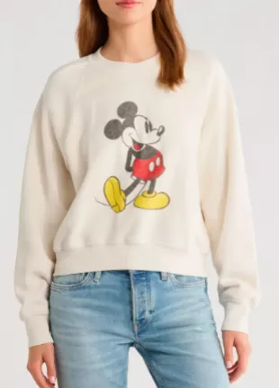 x Mickey Mouse Cotton Graphic Sweatshirt