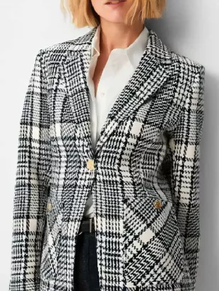 Wild Cards S03 Tamara Taylor Plaid Blazer