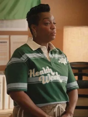 Small Achievable Goals S2 Leslie Adlam Green Polo Shirt