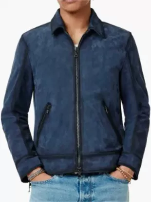 Shifting Gears S02 Tim Allen Blue Suede Jacket