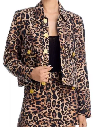 The View Joy Behar Leopard Print Jacket