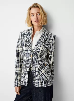 Crest Buttons Organic Cotton Blazer