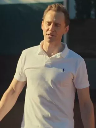 The Night Manager S02 Tom Hiddleston White Polo Shirt
