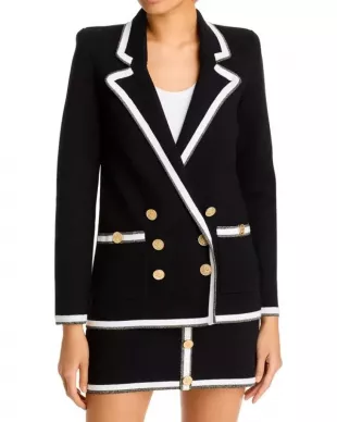 The Young And The Restless 2026 Nikki Newman Contrast Trim Knit Blazer