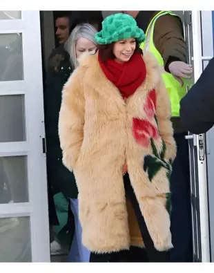 Elsbeth S03 Carrie Preston Floral Fur Coat