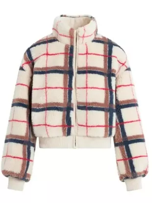 The Traitors US S04 Plaid Sherpa Jacket