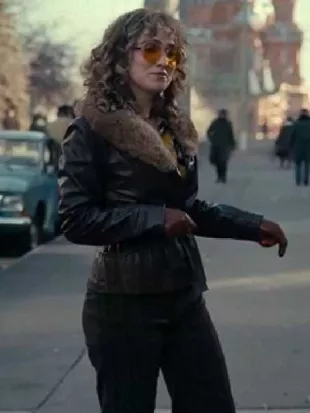 Haley Lu Richardson Ponies S01 Shearling Leather Jacket