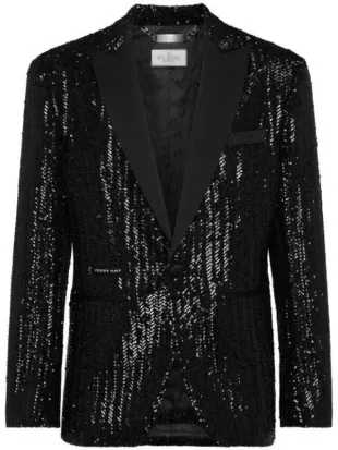 Emily In Paris S05 Meledeen Yacoubi Black Sequin Blazer