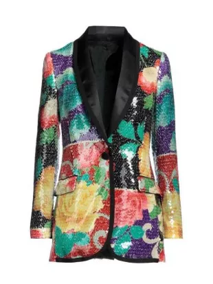 Ponies S01 Haley Lu Richardson Floral Sequin Blazer