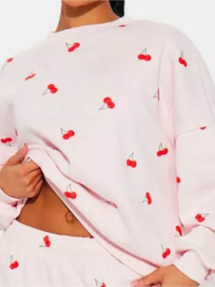 TVPS 2026 Golnesa Gharachedaghi Cherries Print Sweatshirt