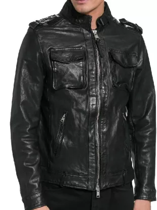 General Hospital Dante Falconeri Black Leather Jacket