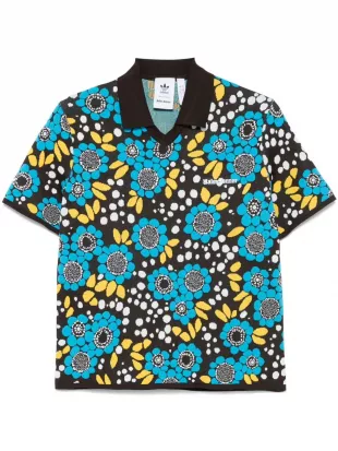 Wales Bonner Knit Floral Polo Shirt