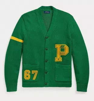 Cotton Letterman Cardigan