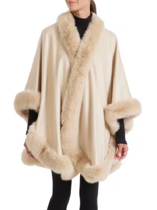 Beyond The Gates 2026 Tamara Tunie Fur Trim Cape