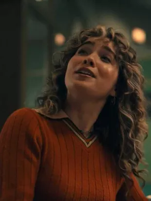 Ponies S01 Twila Hasbeck Orange & Beige Striped Sweater