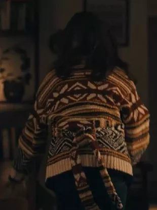 Ponies S01 Emilia Clarke Shawl Collar Cardigan