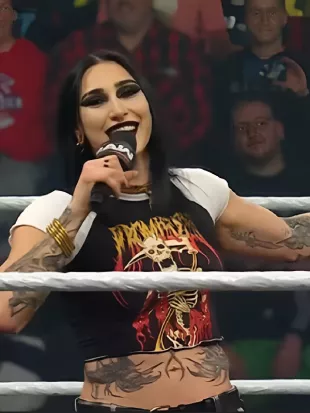 Rhea Ripley Raw 2026 Graphic Cropped Tee