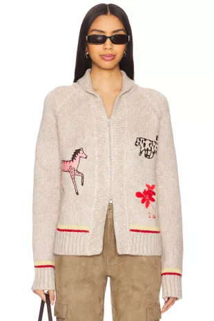 Niasa Zip Up Cardigan