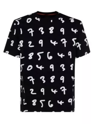 The Valley Persian Style Reza Farahan Number Print T-Shirt