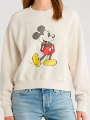 Shifting Gears S02 Barrett Margolis Mickey Mouse Graphic Sweatshirt