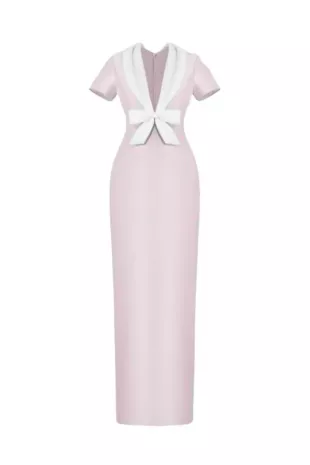 Sweethear Silk Dress in Pink