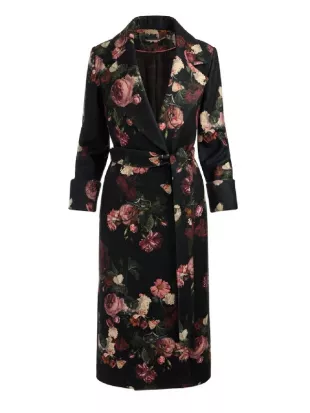 Today 2026 Karoline Leavitt Floral Wrap Coat