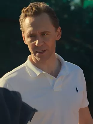 The Night Manager S02 Jonathan Pine White Polo Shirt