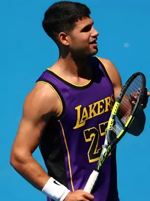 Carlos Alcaraz Australian Open 2026 Lakers Jersey