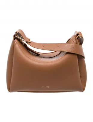Brown Leather Shoulder Bag.